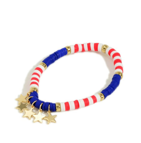 American Flagged Theme Bracelet