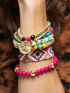 Aztec Multi Color Bracelet Set