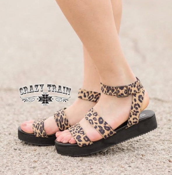Leave It To Leopard Sandals