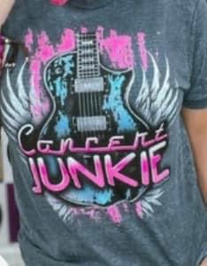 Concert Junkie Tee Shirt