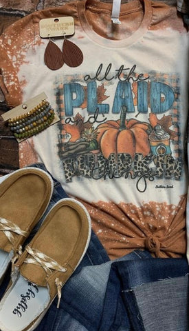 All the Plaid and Pumpkin Things Graphic Tee