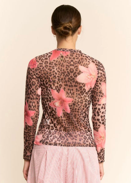 Leopard Floral Mesh
