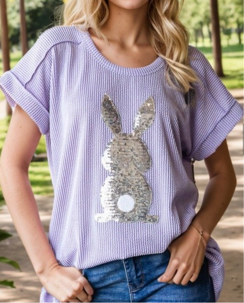 Sequin Easter Bunny Shirt