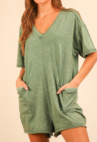 Mineral Wash Romper