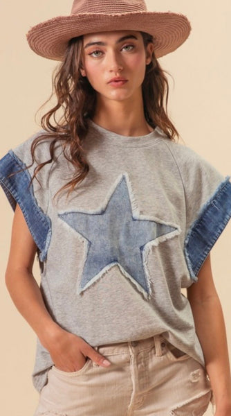 Denim Star French Terry Top
