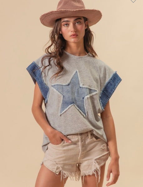 Denim Star French Terry Top