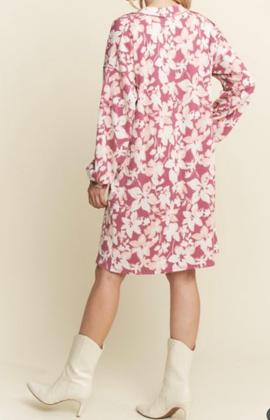 Floral Urban Ribbed Dress