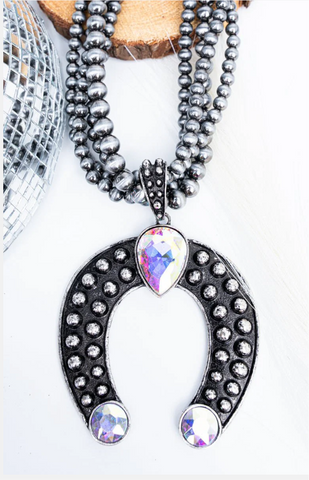 Crystal Squash Blossom Necklace