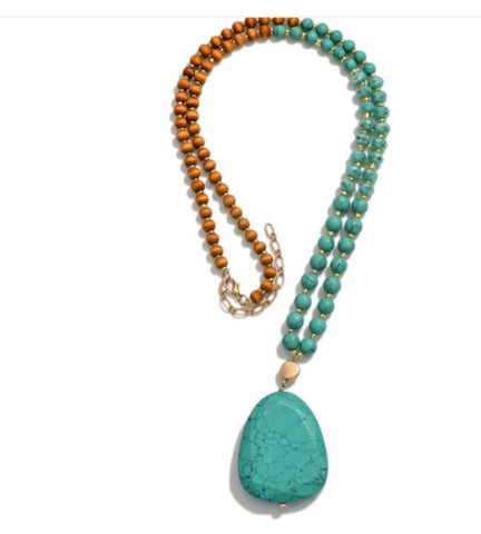 Turquoise Natural Stone Necklace