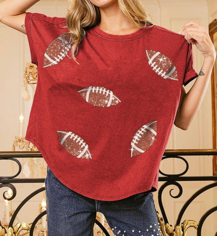 Sequin Football Top