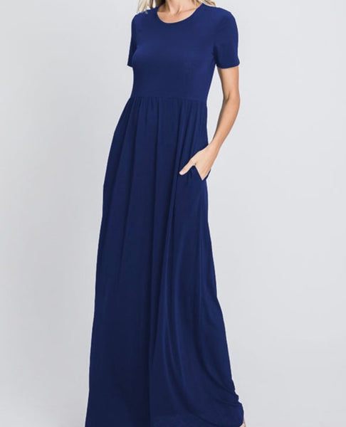 Dark Navy Maxi Dress