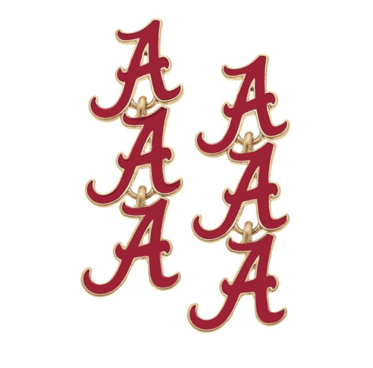 Alabama Linked Logo Earrings