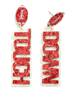 Touch Down Glitter Earrings