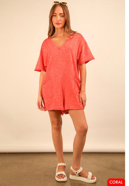 Mineral Wash Romper