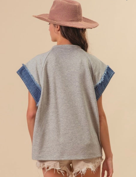 Denim Star French Terry Top