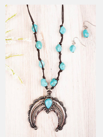 Cord Squash Blossom Necklace