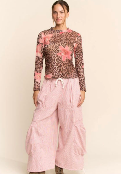 Leopard Floral Mesh