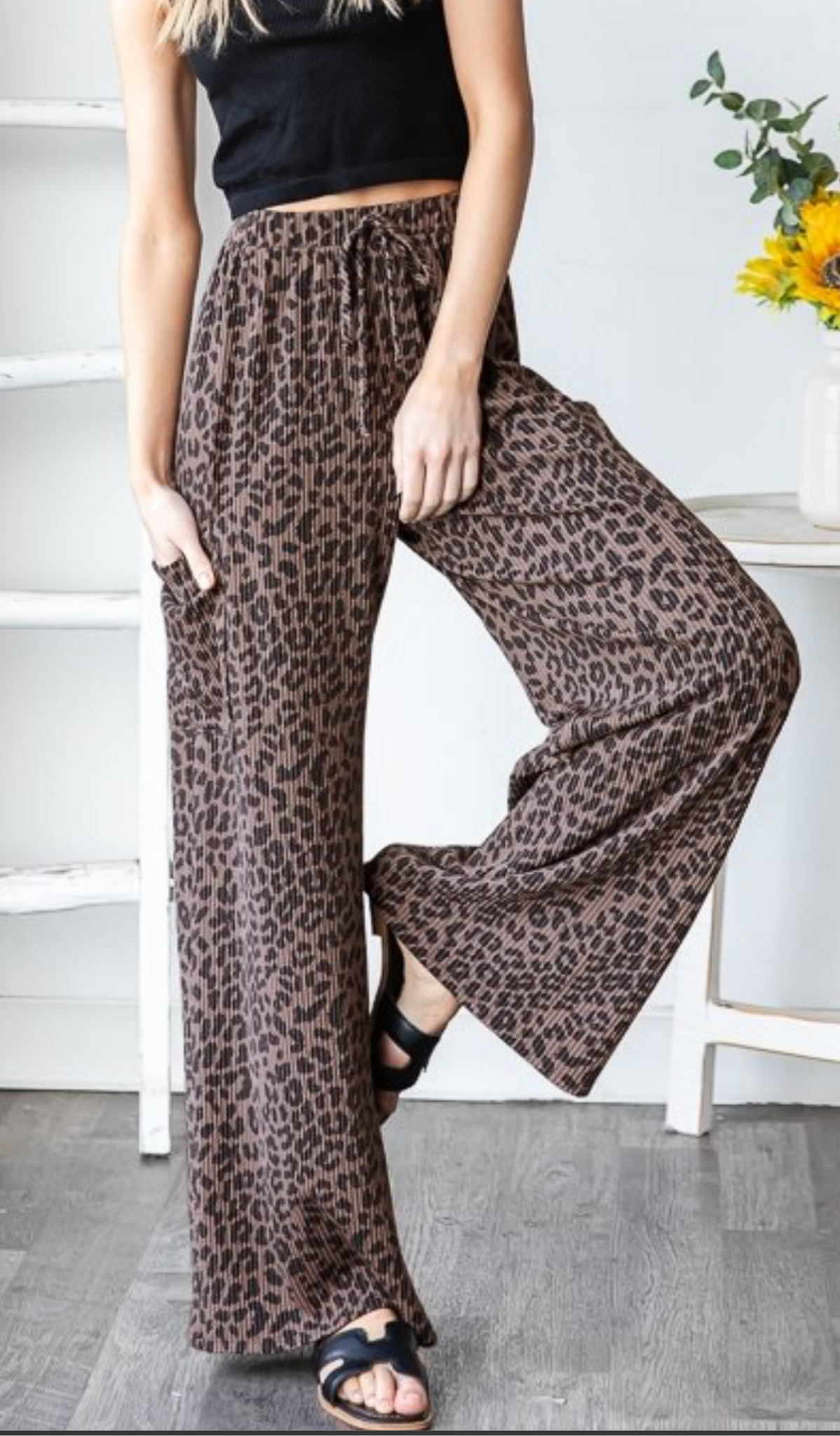 Animal Print Urban Rib Pants