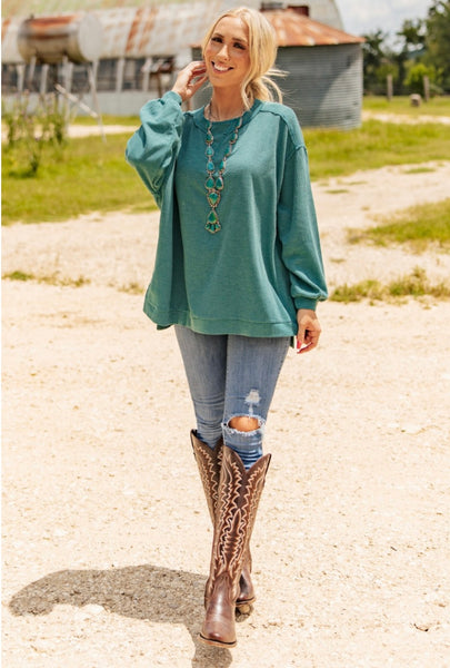 Waffle Knit TunicTop