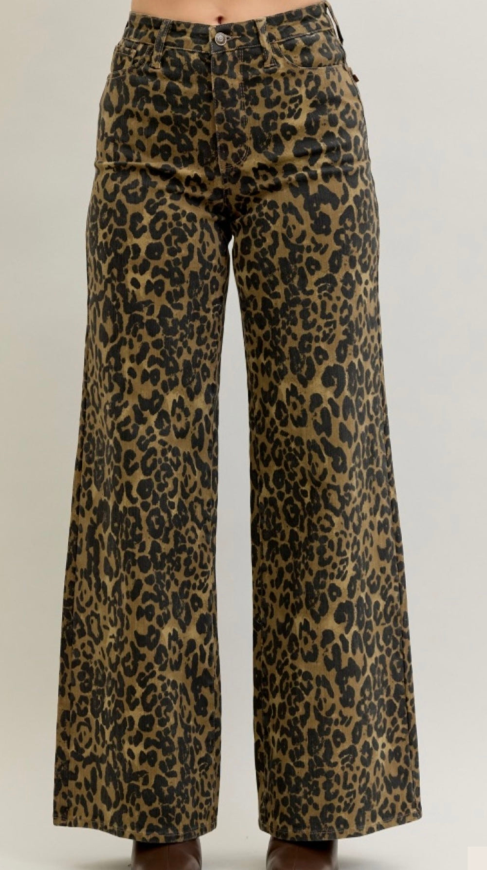Judy Blue Leopard Print Jeans