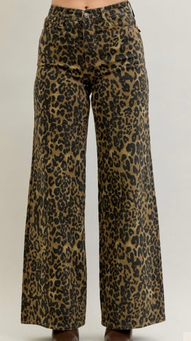 Judy Blue Leopard Print Jeans
