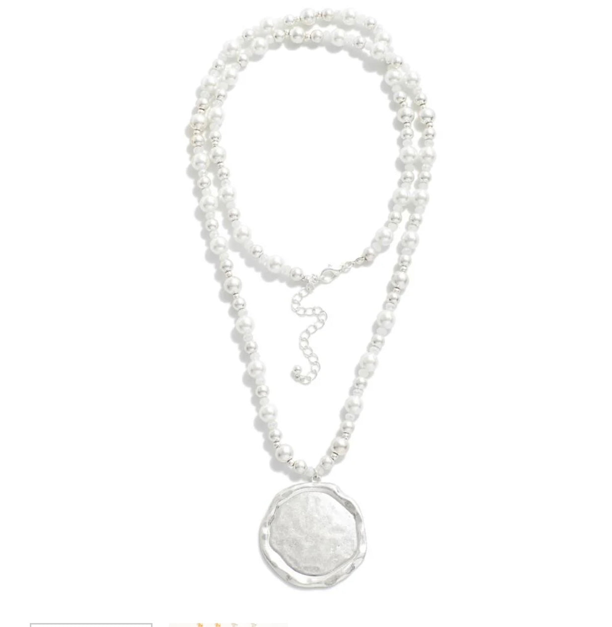 Long Pearl Beaded Necklace