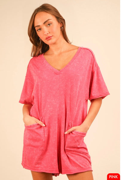 Mineral Wash Romper