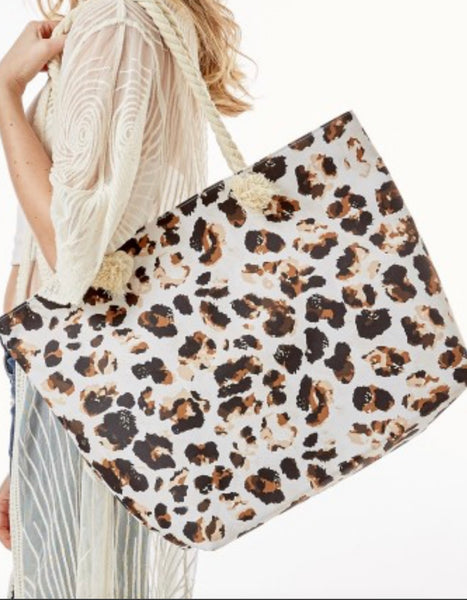 Leopard Print Tote