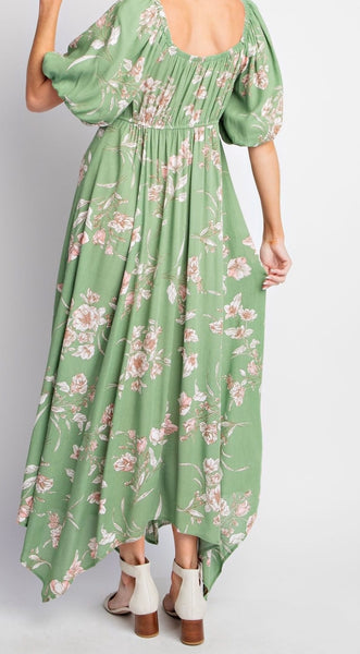 Floral Print Maxi Dress