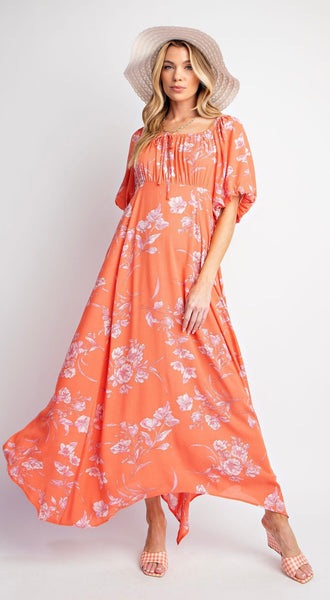 Floral Print Maxi Dress