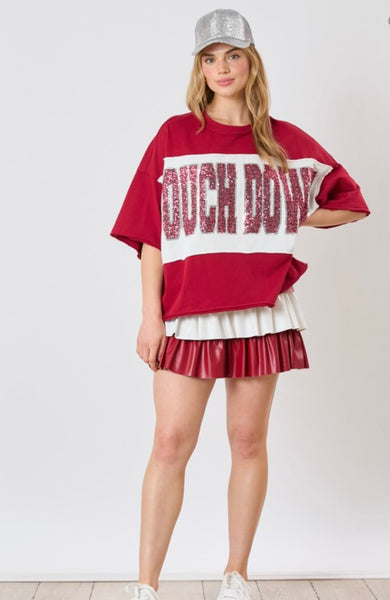 Touch Down Sequin Top