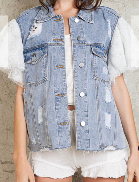 Denim & Lace Jacket