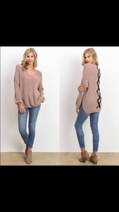 Mauve Chunky Knit Sweater