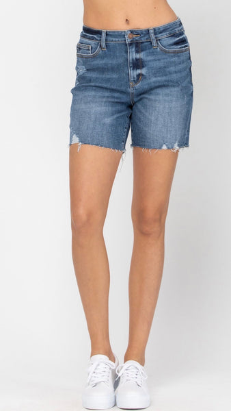 Judy Blue High Waist Mid Thigh Shorts