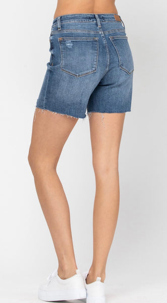 Judy Blue High Waist Mid Thigh Shorts