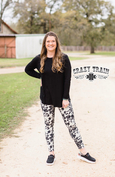 Inside Out Cowprint Leggings