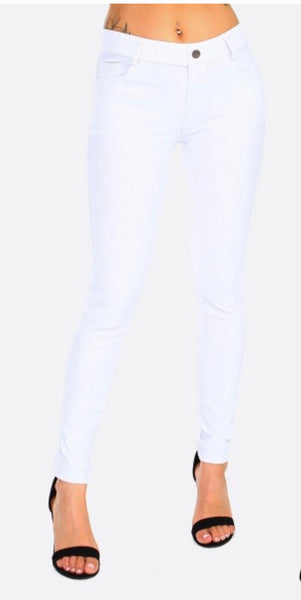 Women’s Classic White Skinny Jeggings