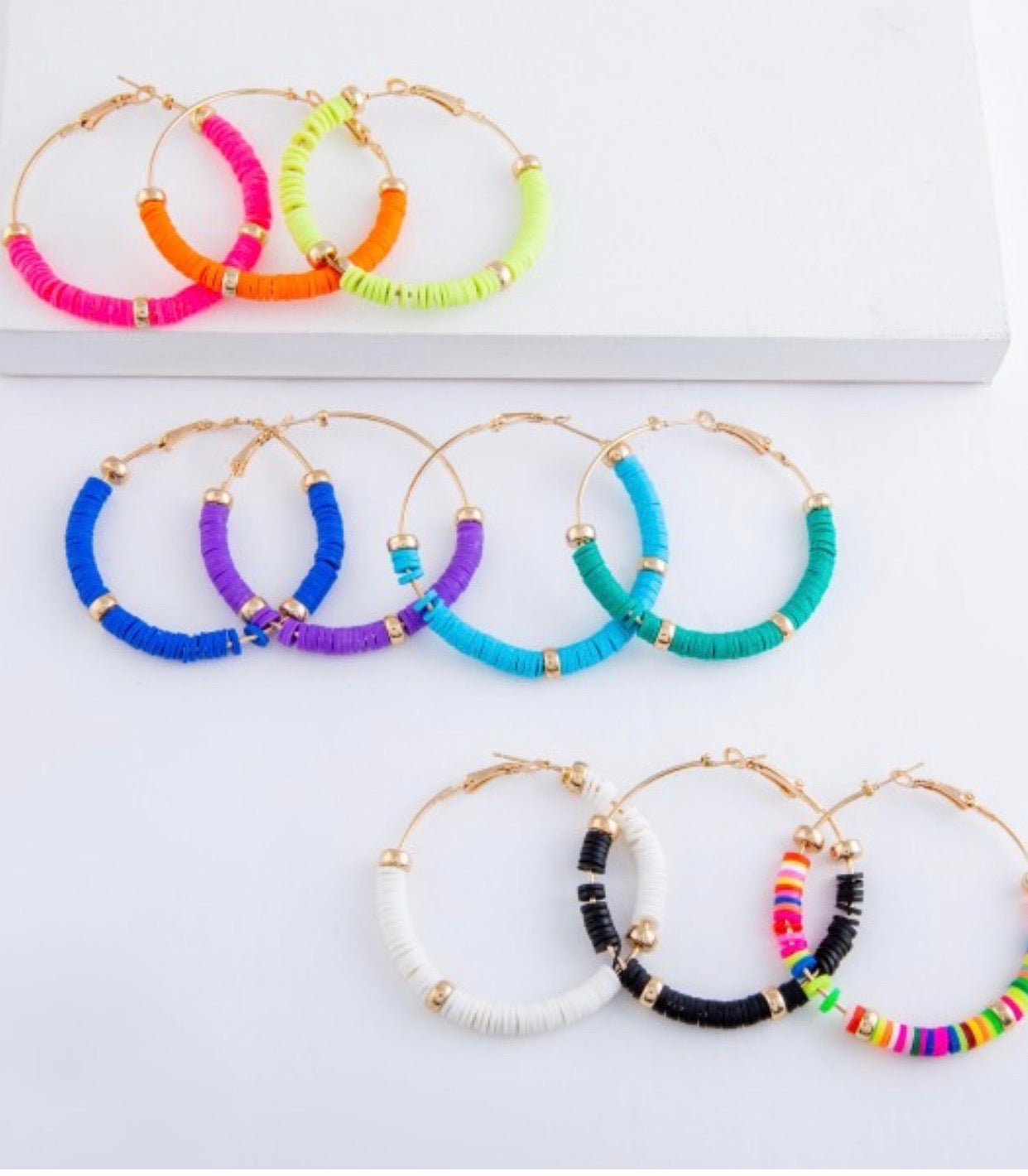 Beaded Hoop Earrings