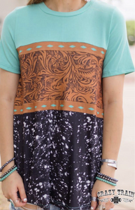 Buckstitch Tooled Leather Top