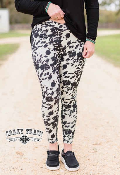 Inside Out Cowprint Leggings