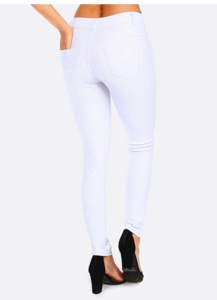 Women’s Classic White Skinny Jeggings