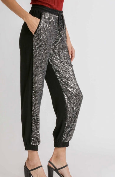 Sequin Jogger Pants