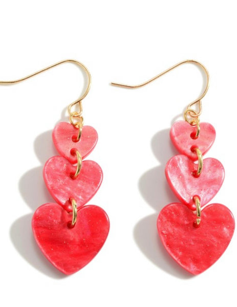 Linked Heart Earrings