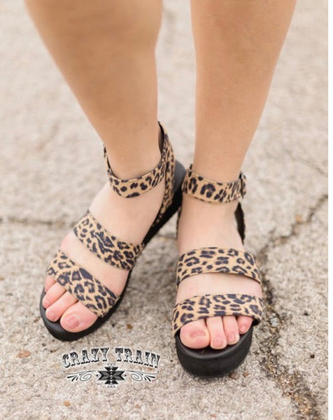 Leave It To Leopard Sandals