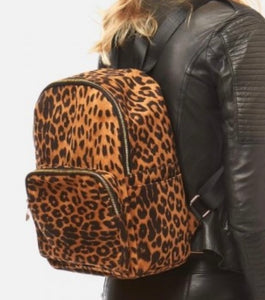 Leopard Print Backpack