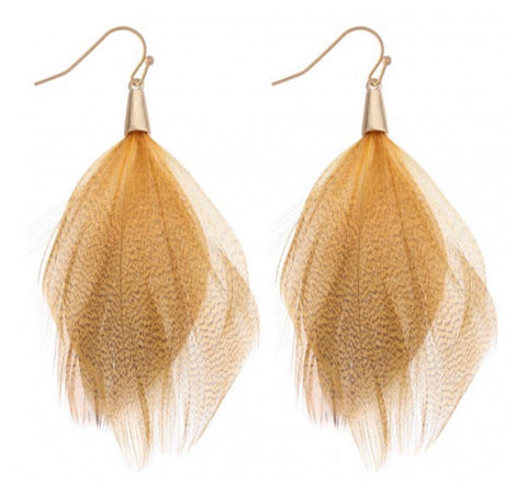 Feather Boho Earrings