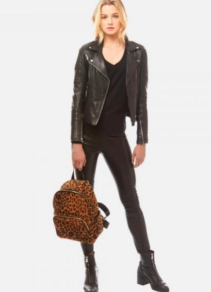 Leopard Print Backpack