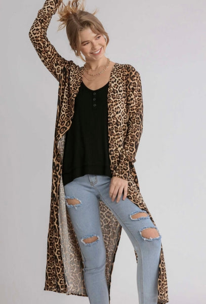 Jaguar Print Cardigan