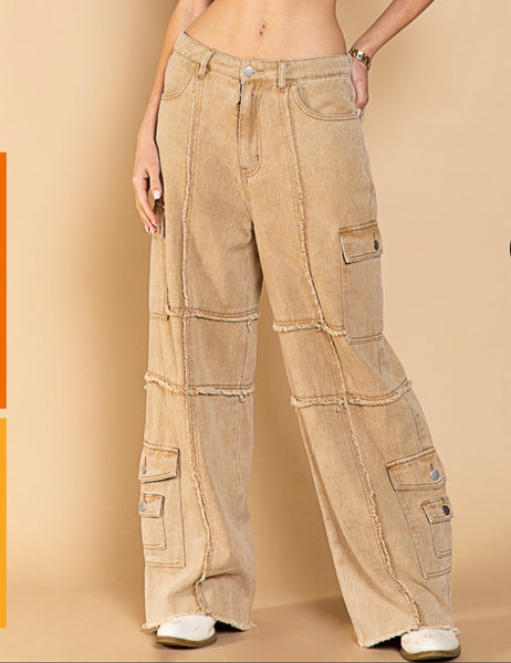 Wide Leg Cargo Pants