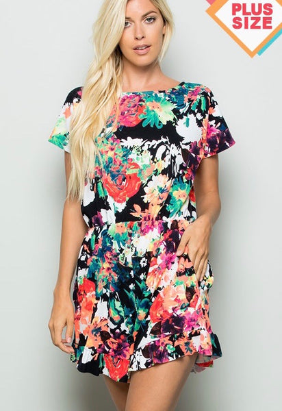 Floral Plus Romper